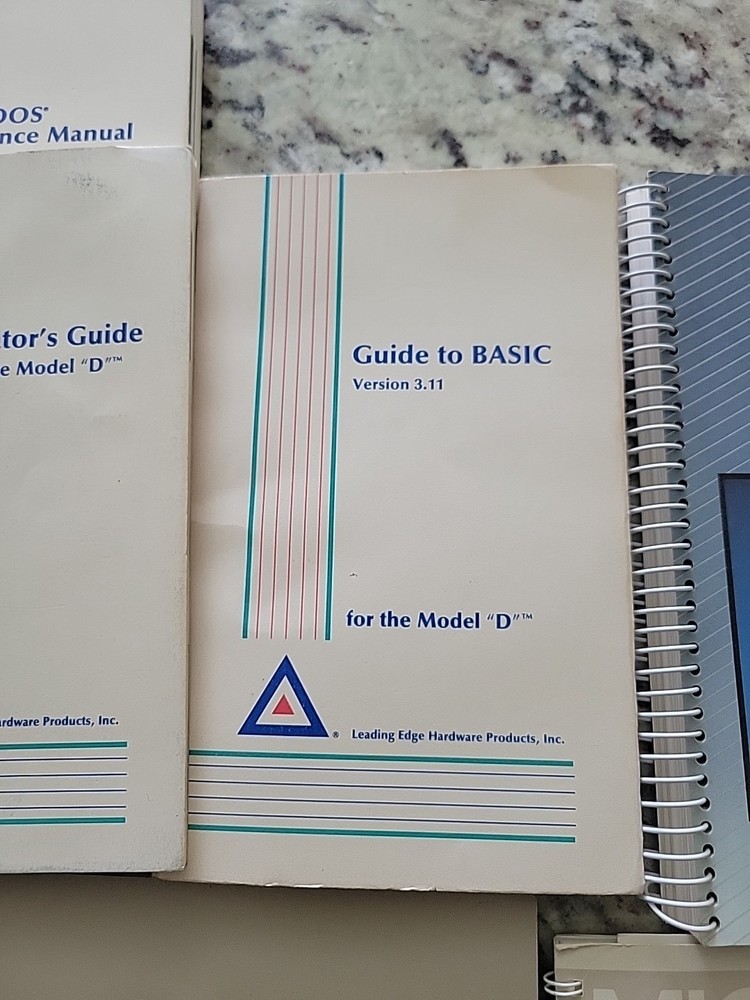 Lot Computer Manuals IBM Microsoft BitFax Mosaic Paint Epson Dos Basic Lotus 17