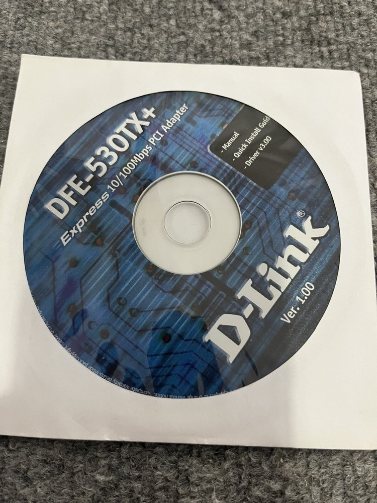 D-Link Express 10/100 MBPS Adapter CD ROM