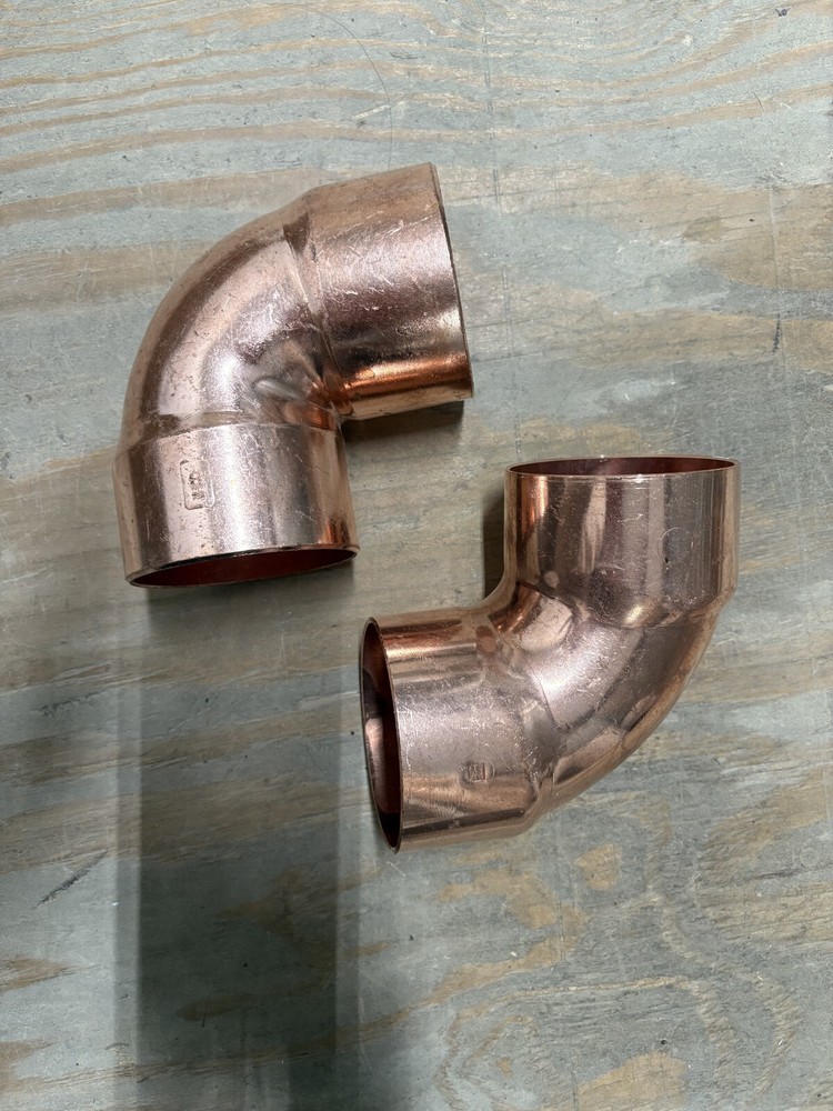 EPC, 3" Copper 90° Elbow Fitting, UNUSED