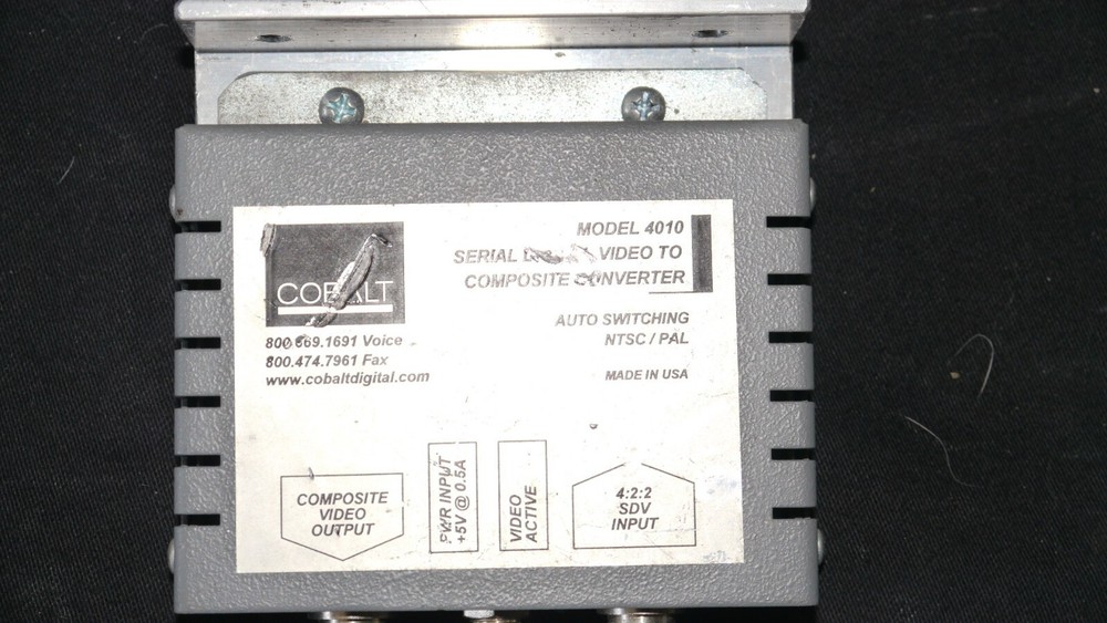 Cobalt 4010 SDI to composite convertor
