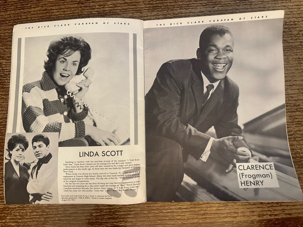 DICK CLARK CARAVAN OF STARS PROGRAM 1960'S PAUL ANKA CHUBBY CHECKER JIVE FIVE