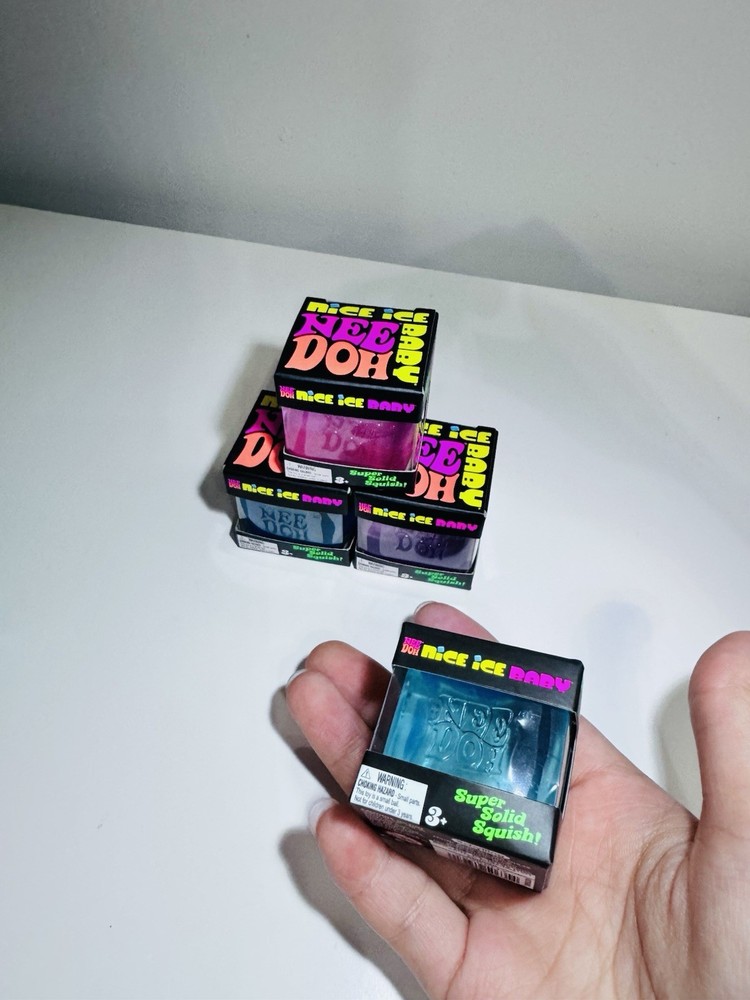 Mini Nee Doh Super Solid Squish Squeeze Ball Multicolor Stress Reliever