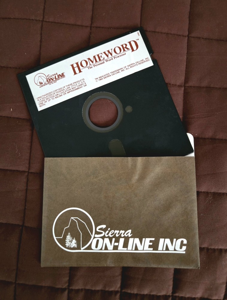 Sierra On-Line HomeWord Word Processor System Complete for Atari Home Computers