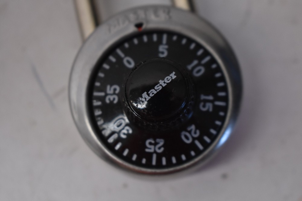 Lot of 2 Master Lock Combination Locks Replacements Security Padlocks Codes