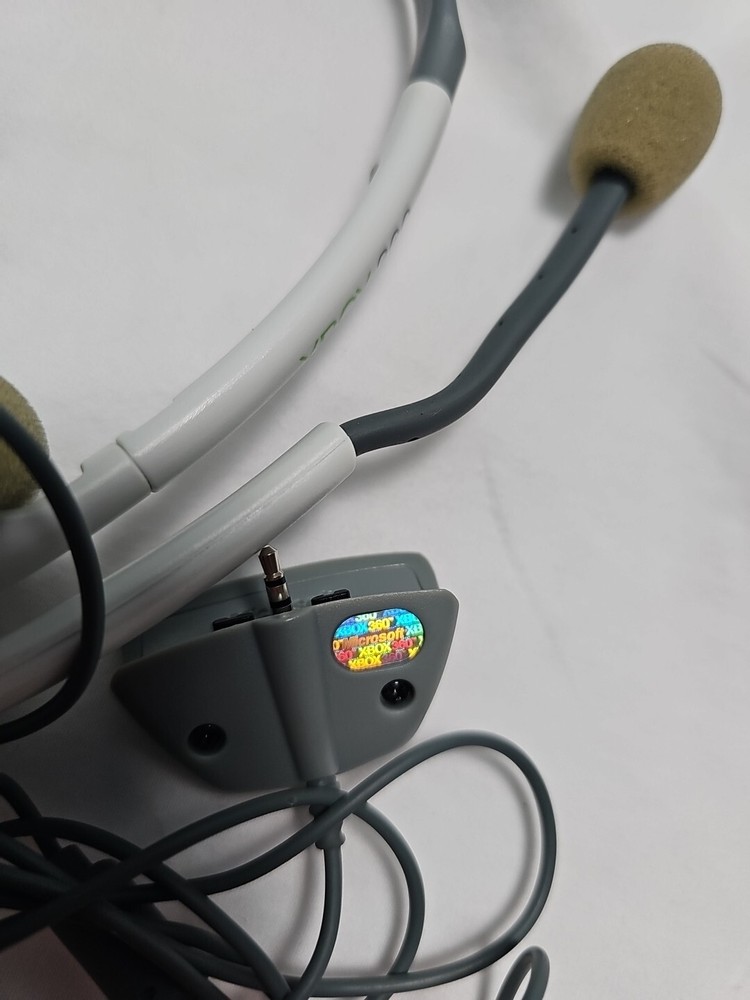 Microsoft Xbox 360 Communicator White/Gray Headband Headset