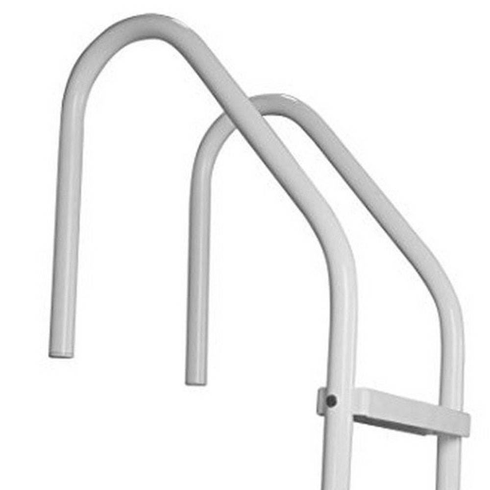 Saftron 3 Step Polymer Finish Inground Pool Ladder & Anchor Sockets (2 Pack)