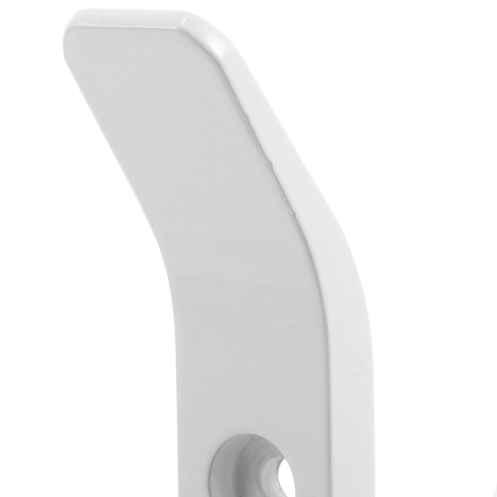 2 PCS Single Clothes Hook White Hooks Bathroom Towel Holder Hanger