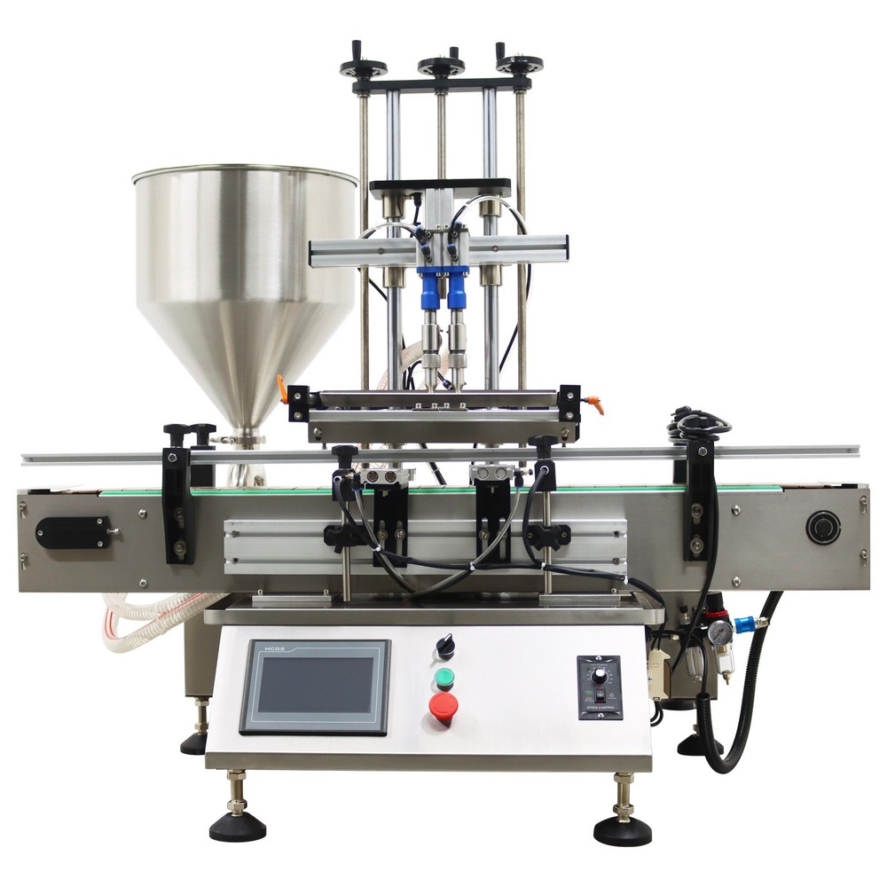 10-100ml Desktop Automatic Double Head Paste Filling Machine W/Control Display