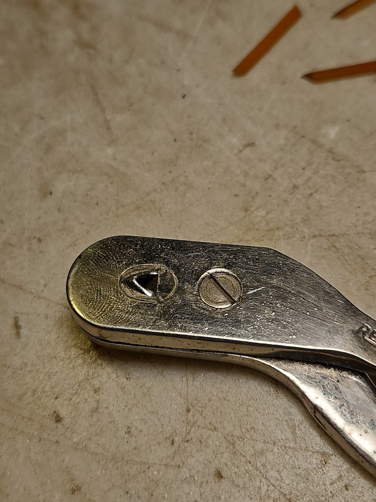 Antique Phonograph Record Fibre Needle Cutter With Some Triangular Trim Project