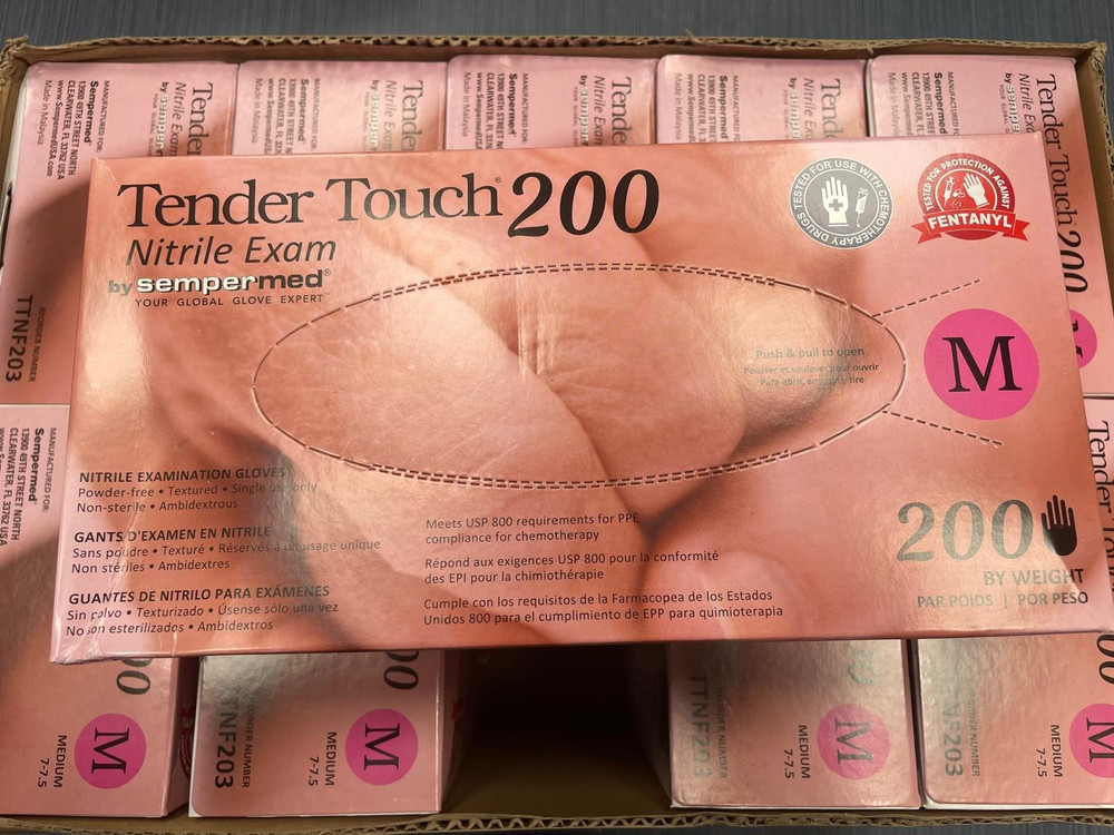 Sempermed Tender Touch TTNF203 Exam Gloves Medium 2000/Case