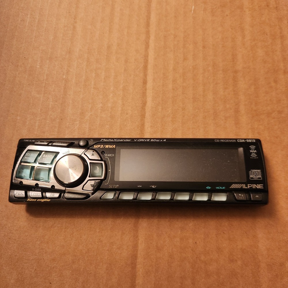 Alpine CDA-9813 Face Faceplate Front Panel Only Works