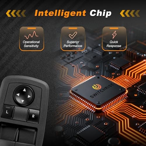 Front Left Driver Side Power Window Switch for Dodge Challenger 15-22 Window