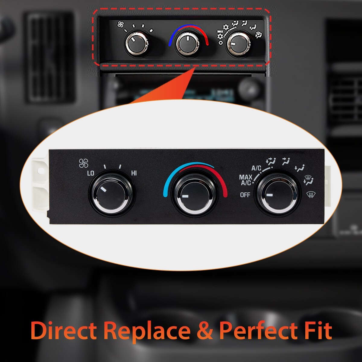 599-217 HVAC Climate Control Switch Unit for Chevy Express GMC Savana 1500 2500