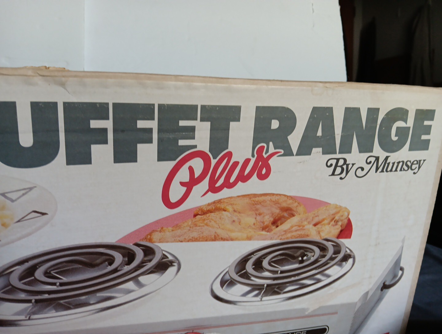 Vtg Buffet Range Plus Munsey Model 702 U.S.A Sealed Box 2 Burner N.O.S Retro Kit