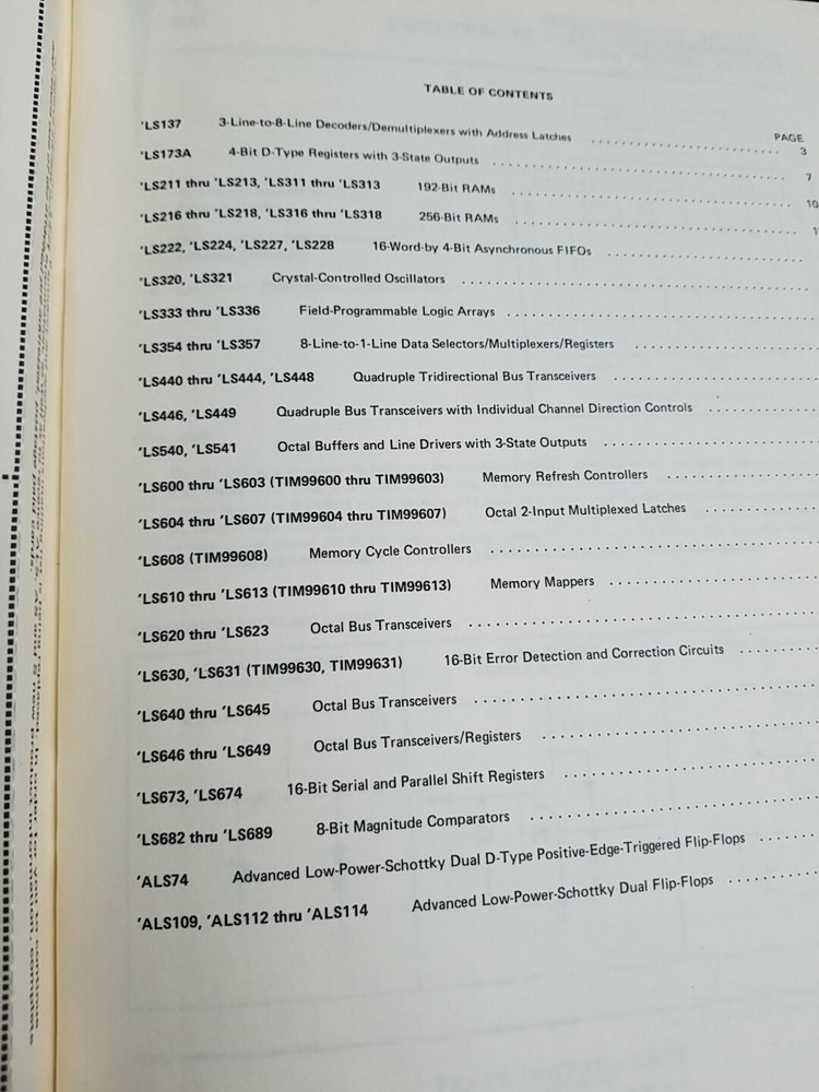 3 VINTAGE TEXAS INSTRUMENTS BOOKS MEMORY INTERFACE DATA LOW POWER SCHOTTKY