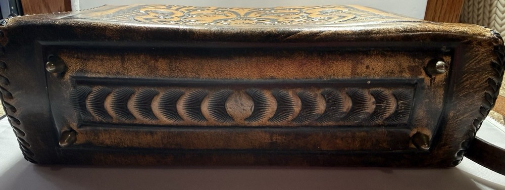 Vintage Hand-Tooled Leather Purse