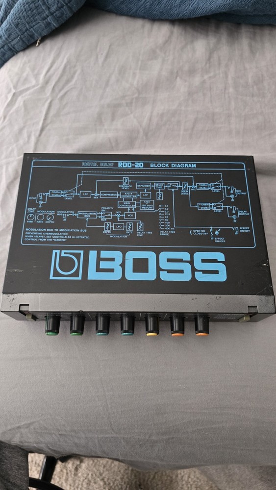 Boss RDD-20 Digital Delay Effect Unit Micro Rack Series Half Rack Mount