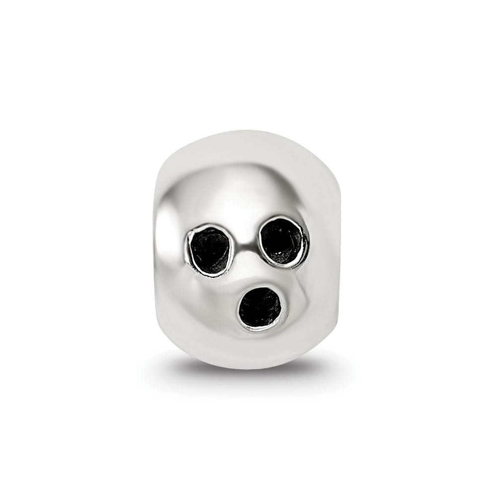 Sterling Silver Bowling Ball Bead Charm