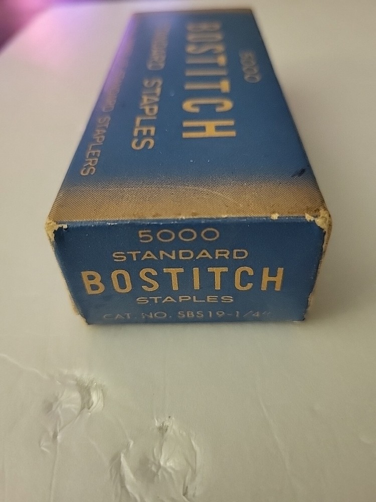 Vintage Bostitch Standard Staples Open Box