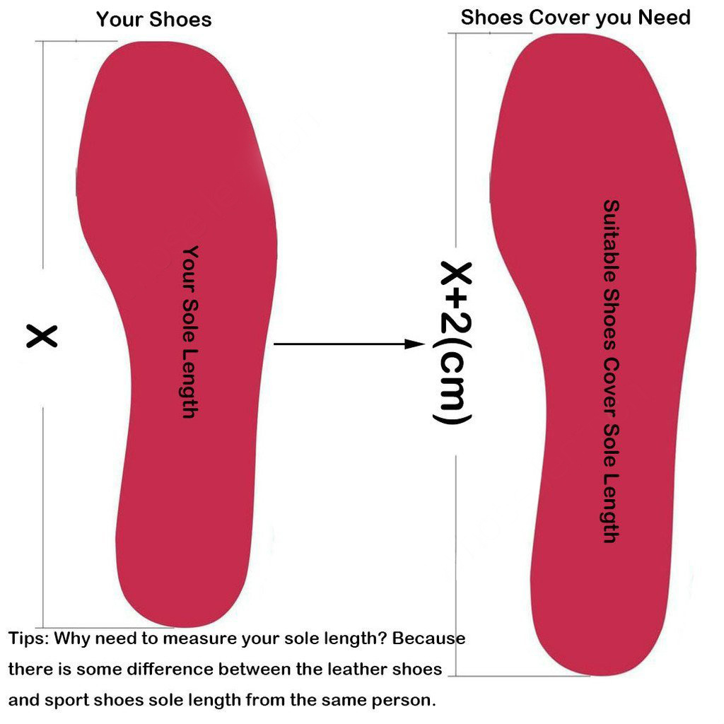 Reusable Rain Shoe Covers Bike Waterproof Zipper Overshoes Boots Gear Anti-Slip