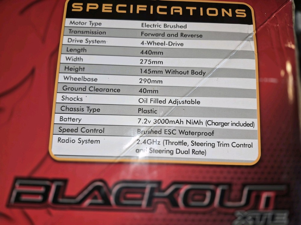 REDCAT BLACKOUT XTE! RTR WATERPROOF ELECTRONICS