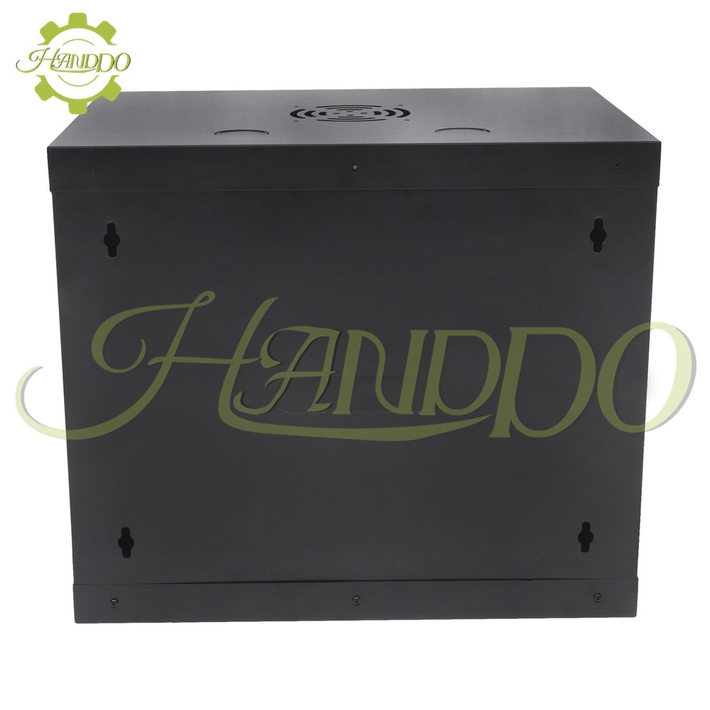 9U Wall Mount IT Data Network Server Rack Cabinet Enclosure 15.5" Depth Black