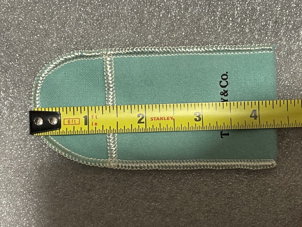NEW Tiffany & Co Empty Packaging Small Blue Drawstring Closure Jewelry Pouch