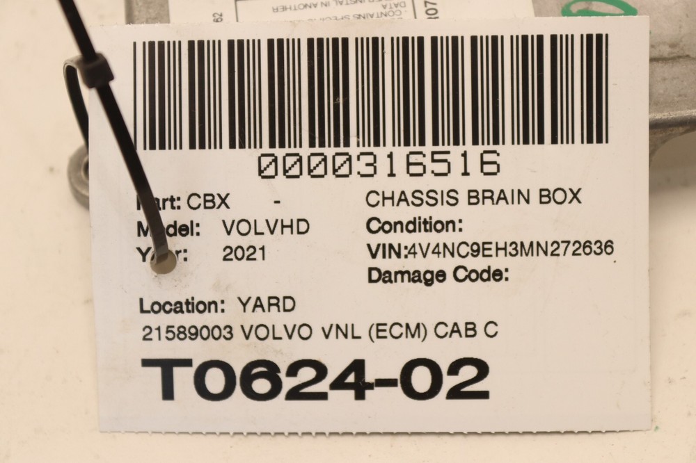 2019-2023 VOLVO VNL 760 D13 ECM CAB COMPUTER CONTROL MODULE UNIT OEM