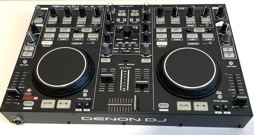 Denon DJ MC3000 USB DJ Controller Tested Working Compact Dual Deck