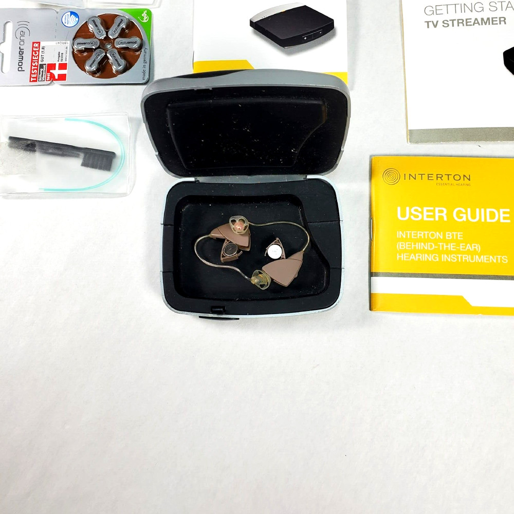 Interton Cosmo Hearing Aids(2) C461 DRW (BTE) Streamer Remote Instructions AS-IS