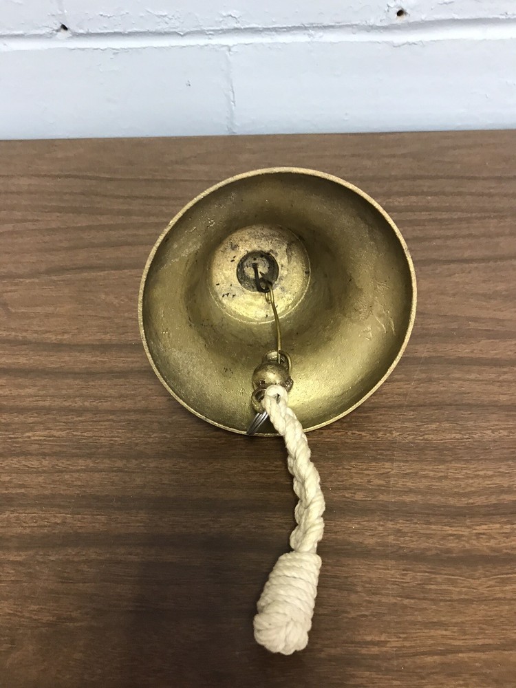 Small Brass Wall Hanging Bell “Smooth Sailing”
