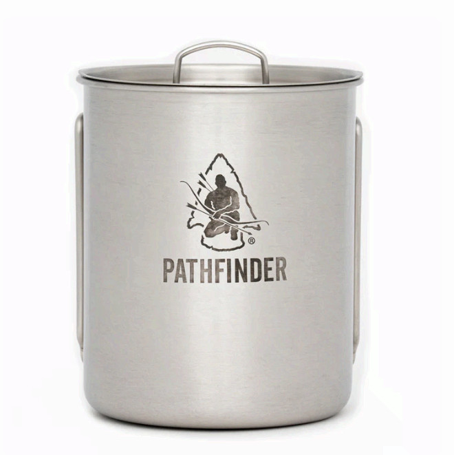 Pathfinder Stainless Steel Bottle Cook Set 32oz Camping Stove Kit