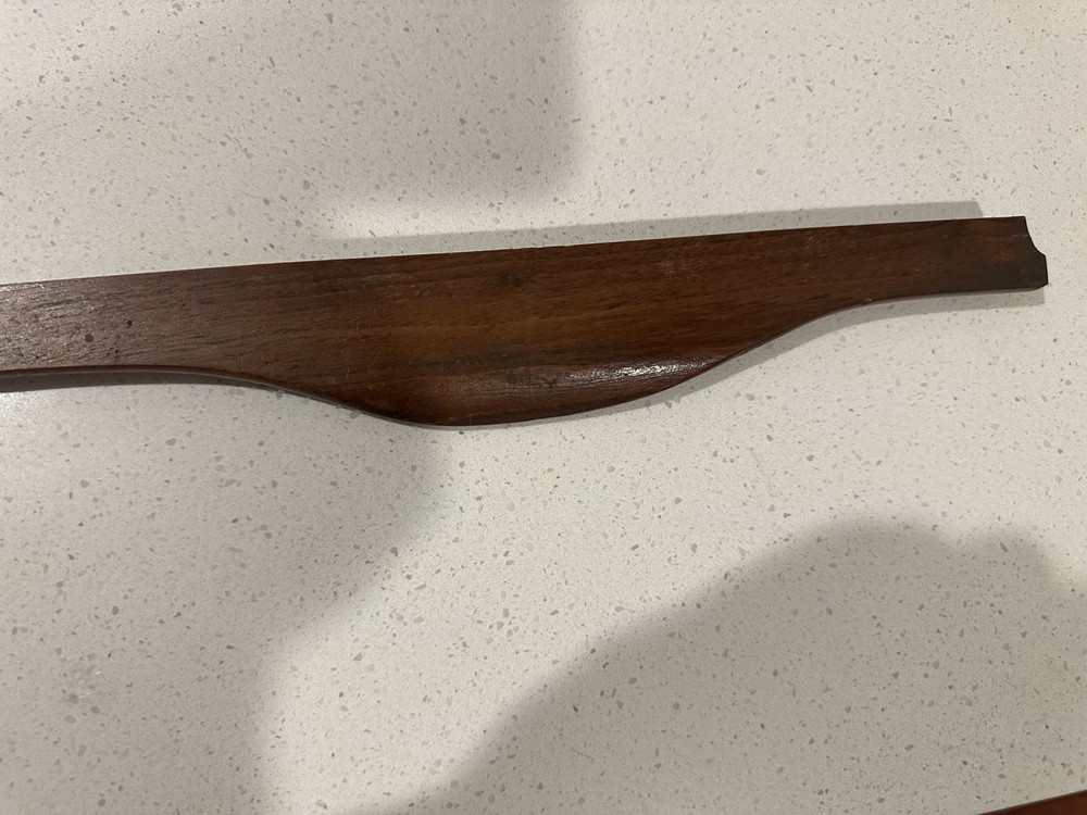 Vintage Mid Century Walnut Drawer Pull