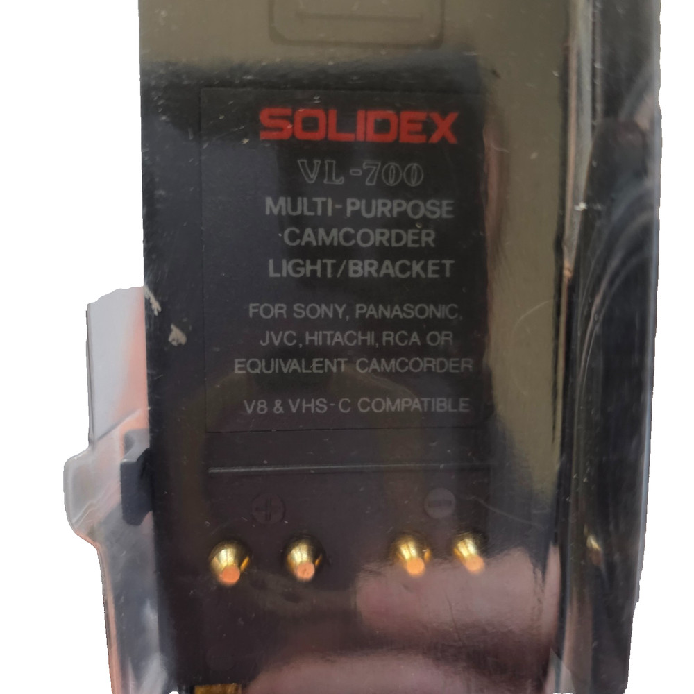 Solidex Multi-Purpose Camcorder Light/Bracket Model VL-700 Compatible Sony, RCA