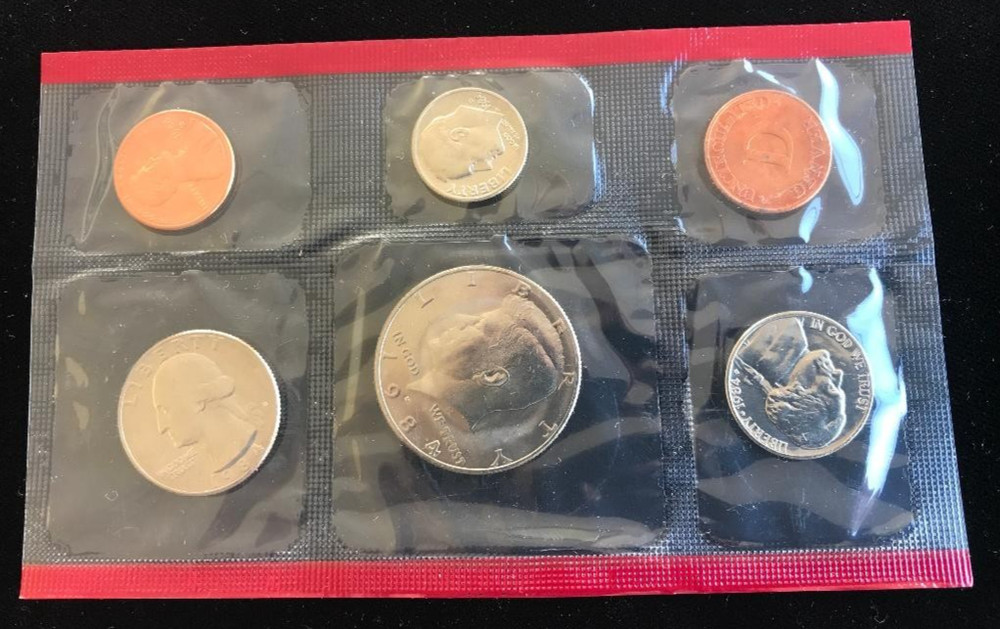 THREE 1984 UNCIRCULATED P & D MINT SETS ~ FIVE-COIN SETS EACH MINT ~US MINT PACK