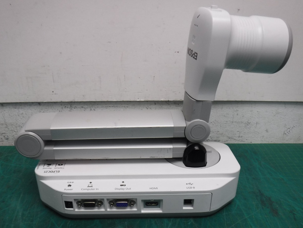 Epson ELPDC21 Document Camera with Power Supply – No USB Cable –Visual Presenter