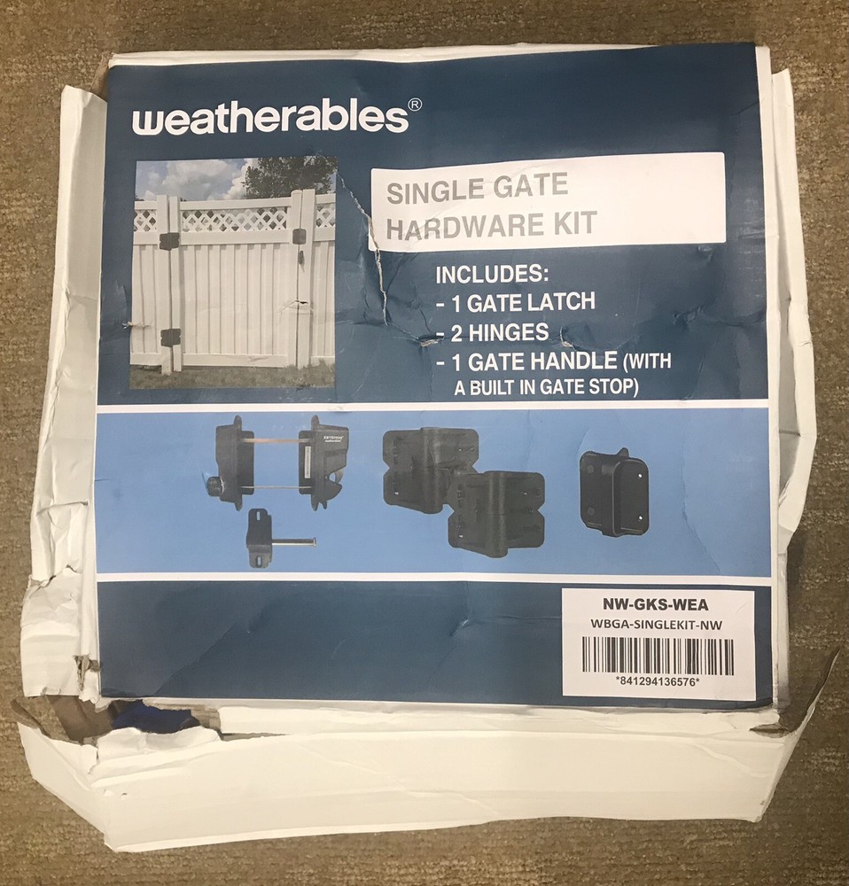 WEATHERABLES NW-GKS-WEA SINGLE GATE HARDWARE KIT NEW