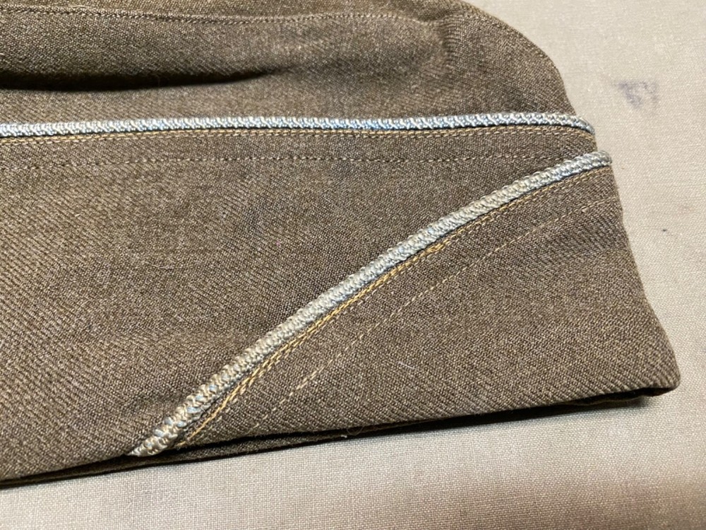 RARE ORIGINAL WWII US ARMY INFANTRY OVERSEAS GARRISON HAT CAP-SIZE 2XLARGE