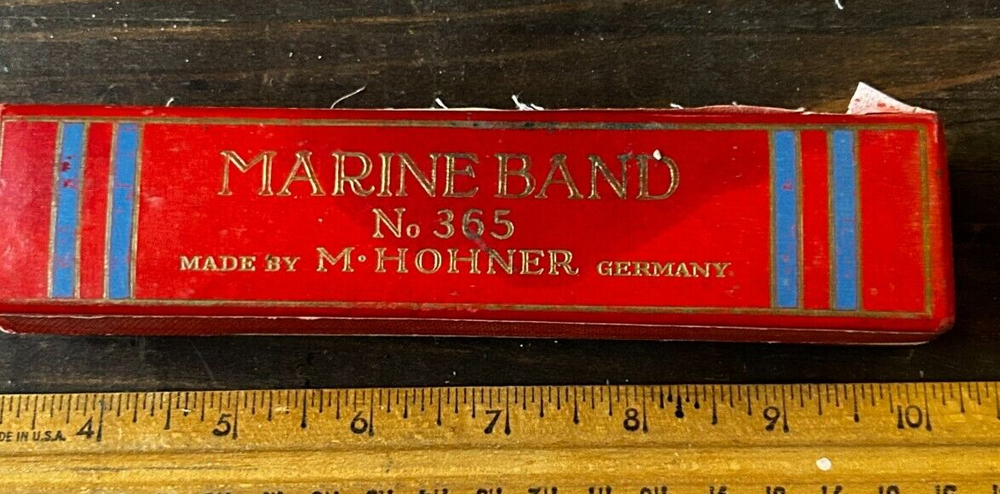 Vintage Marine Band No 365 Hohner Harmonica