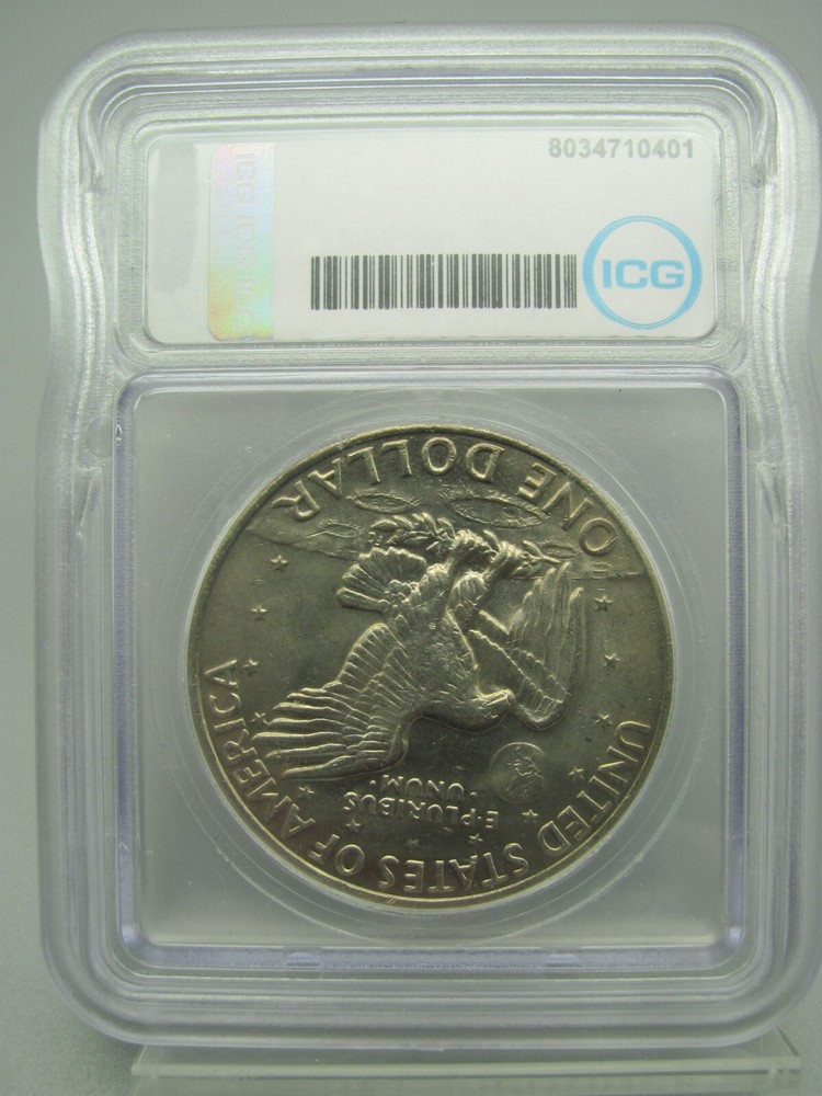 1972 Type 3 Reverse Eisenhower 'Ike' Dollar ICG MS 64
