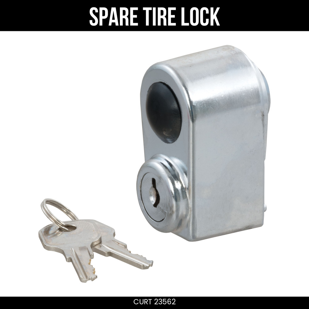 CURT Spare Tire Lock Universal Application Keyed Unique 23562