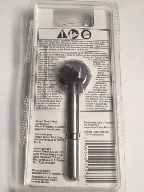 Bosch FB016 1" Wood Boring Forstner Bit