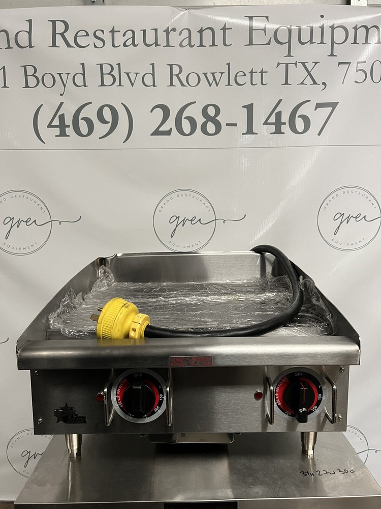 Star Max 24” Electric griddle. Thermostatic Control