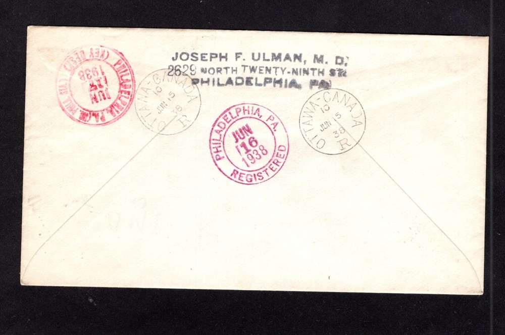 Canada 243 registered first day cover
