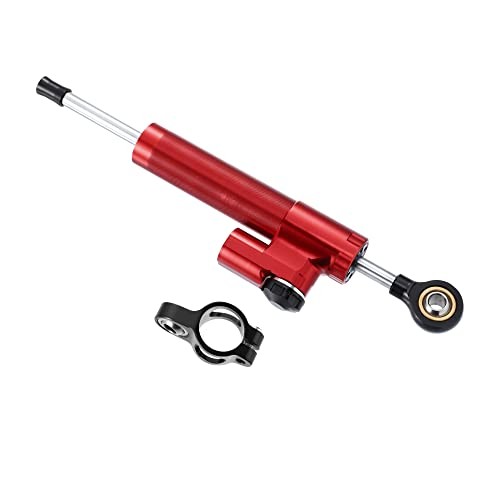 Universal Motorcycle Steering Damper Adjustable Linear Stabilizer for Red