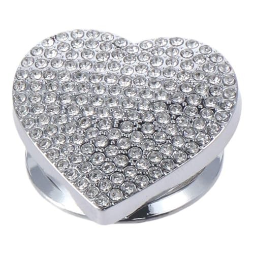 Car Engine Start Button Cover - Rhinestone Heart-Shaped Push Start Button