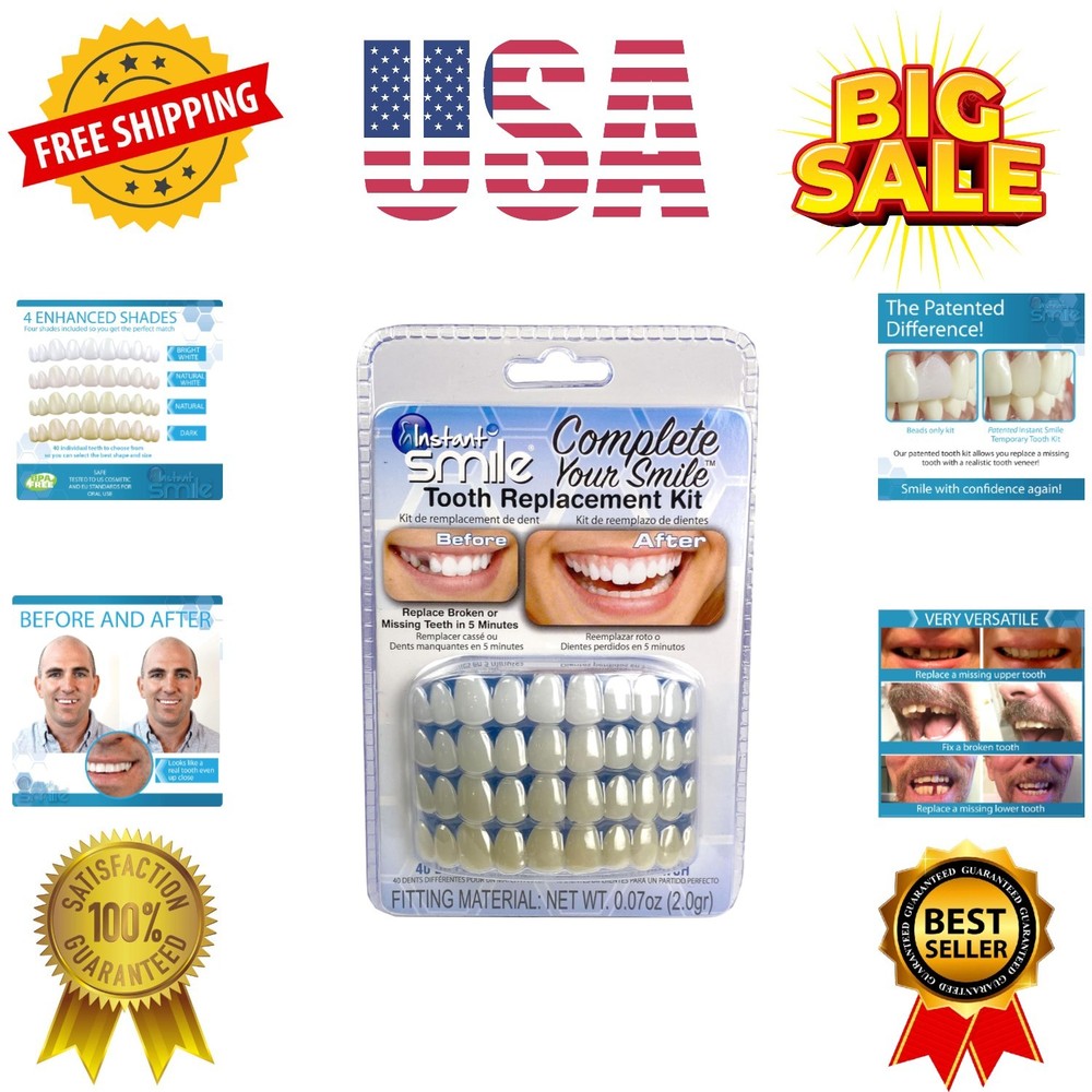 Complete Your Smile Temporary Tooth Replacement Kit - Replace a Missing Tooth...