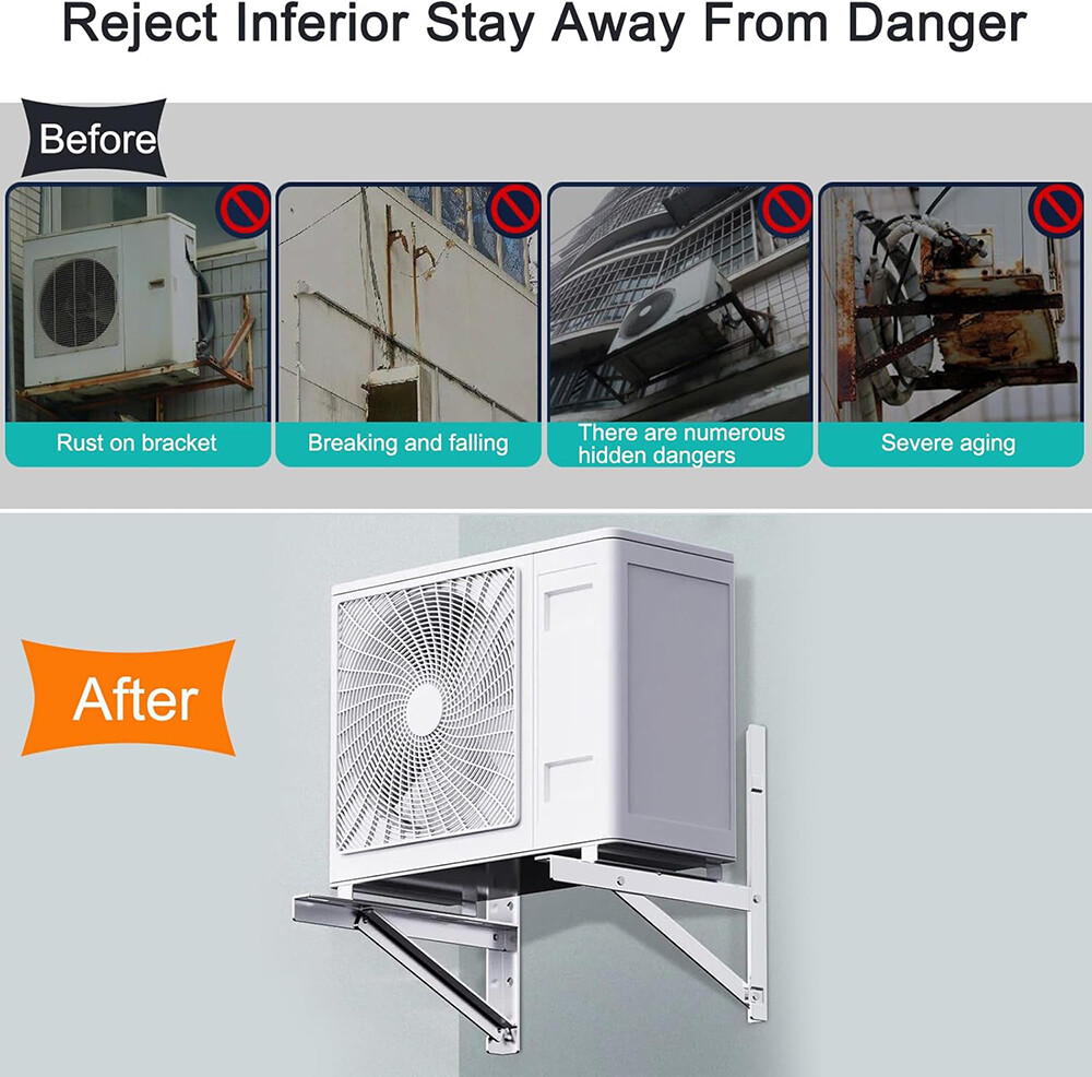 Mini Split Wall mounting Bracket 9000-24000BTU Ductless Air Conditioner Support