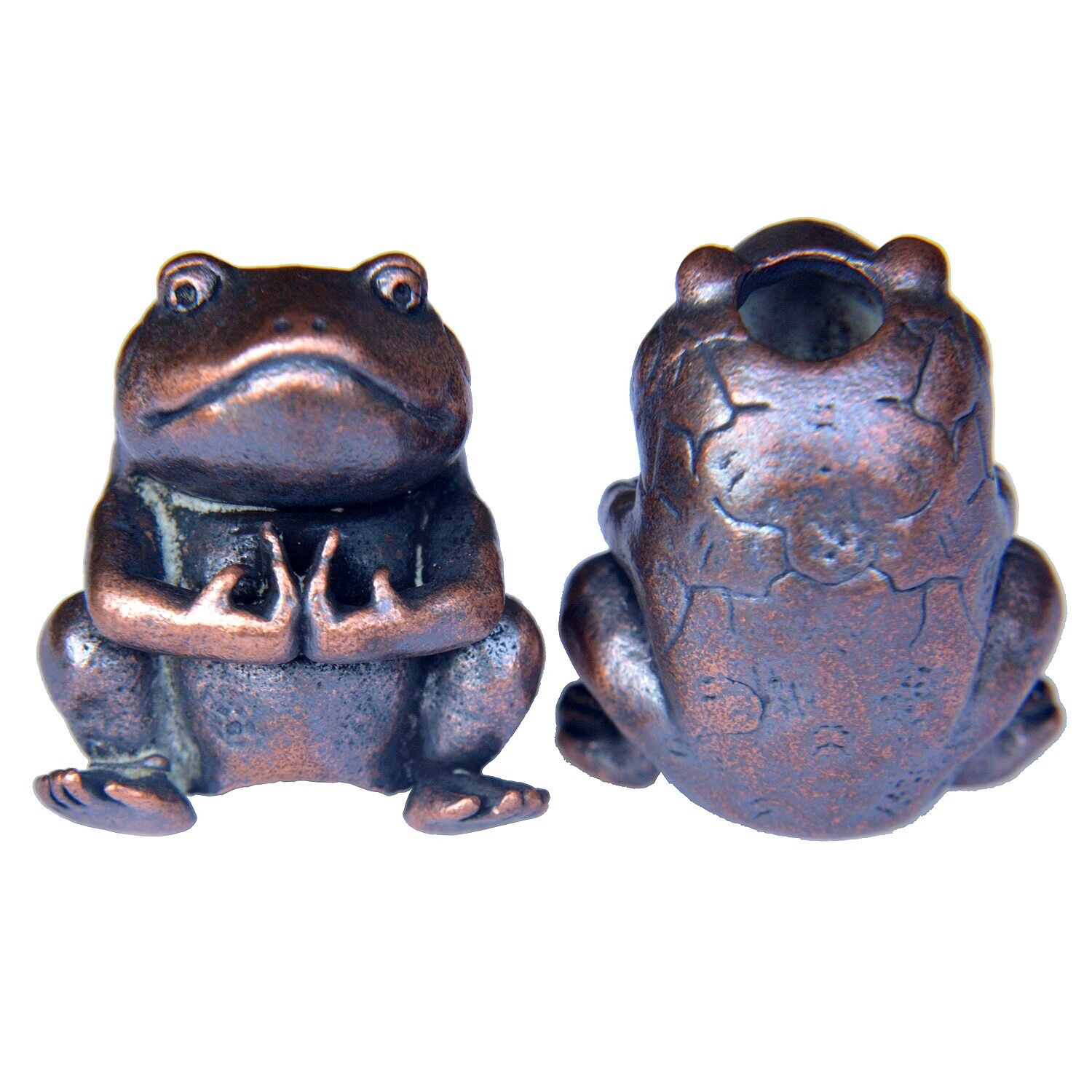 Copper Frog Paracord Bead Charms EDC Accessories Pendant Buckle