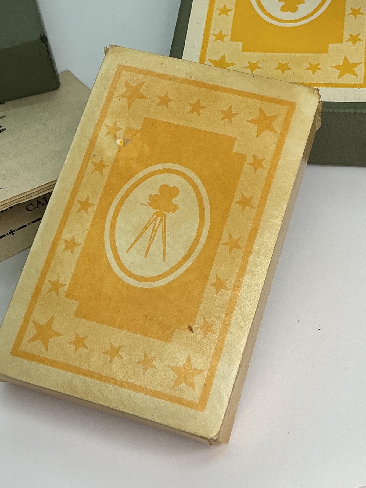 Vintage Kam-Ra Card Company Hollywood Producer Playing Cards Deck Green Box